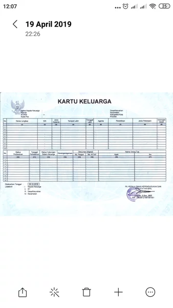 Detail Template Kartu Keluarga Nomer 16