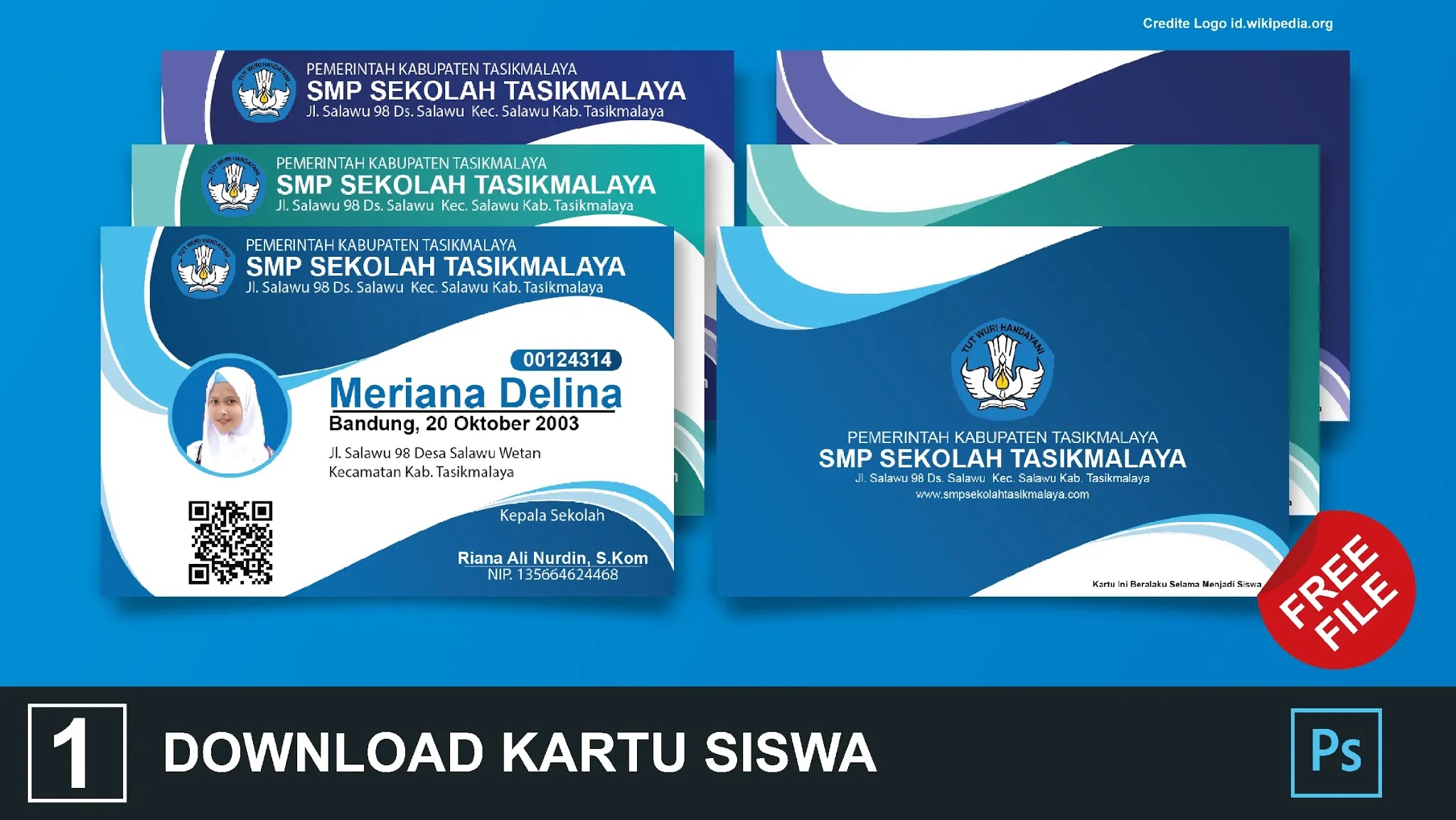 Detail Template Kartu Pelajar Nomer 9