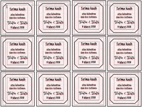 Detail Template Kartu Ucapan Pernikahan Word Nomer 16