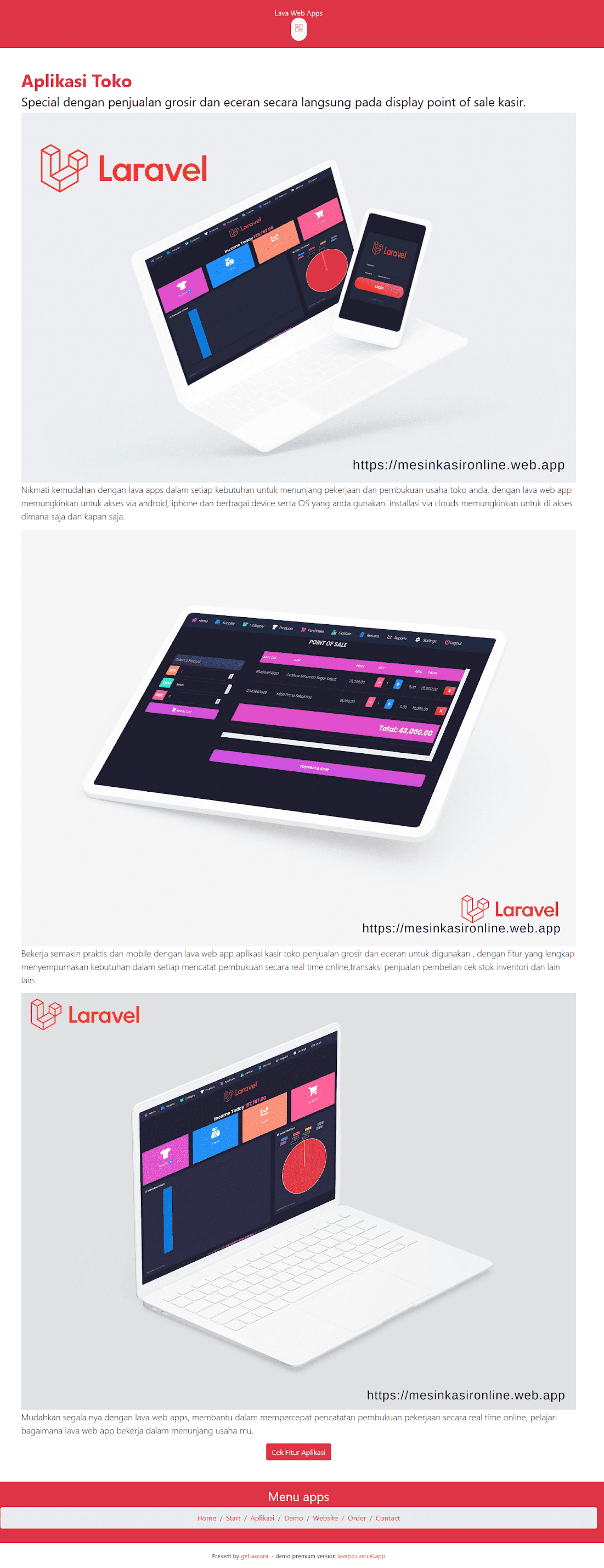 Detail Template Kasir Bootstrap Nomer 10