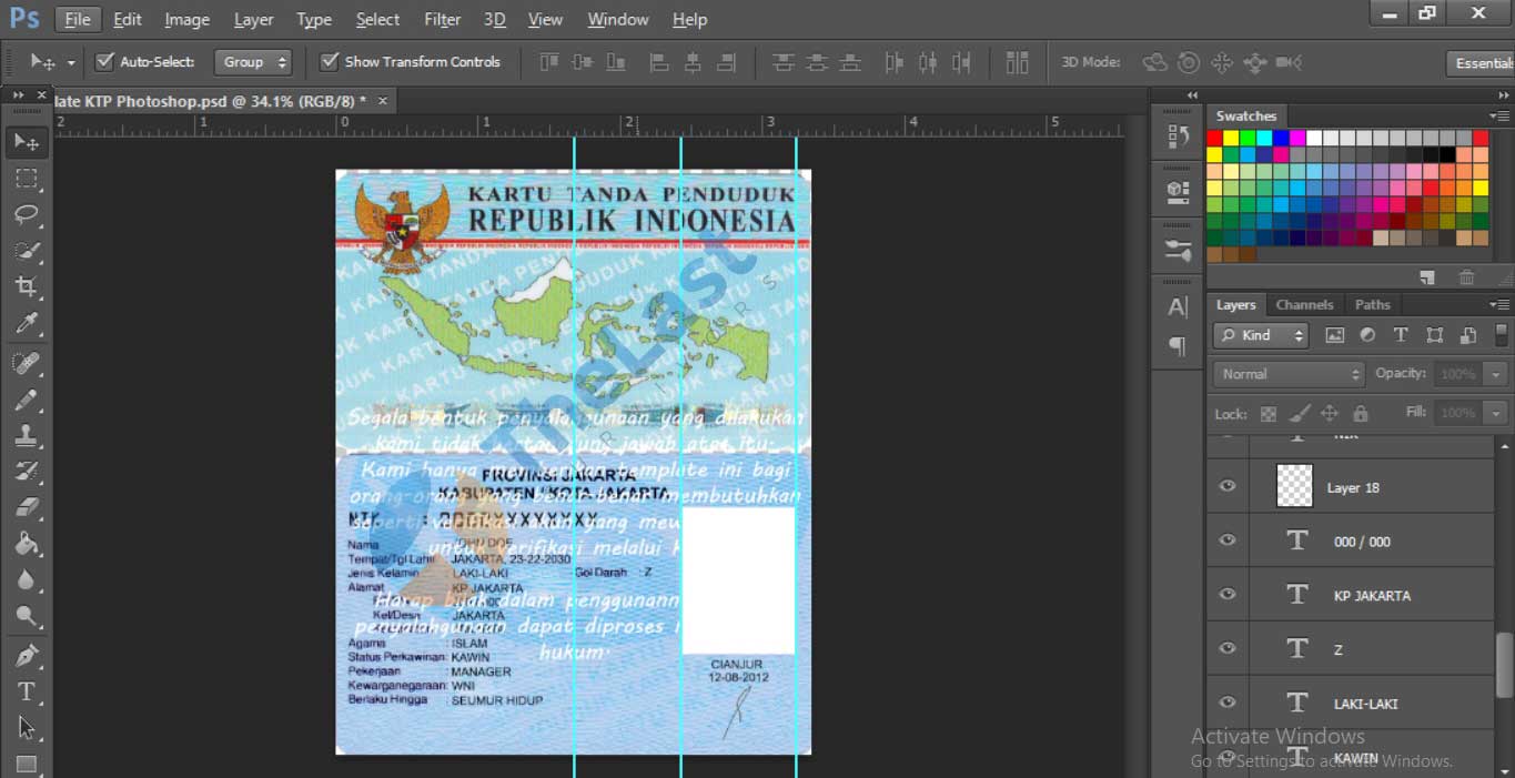 Detail Template Ktp Cdr Nomer 9