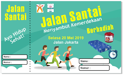 Download Template Kupon Jalan Sehat Nomer 2