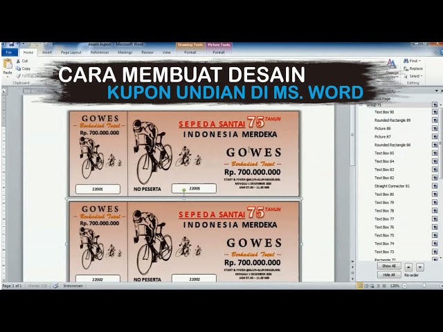 Detail Template Kupon Jalan Sehat Nomer 43