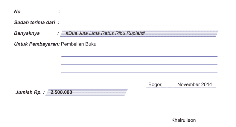 Detail Template Kwitansi Excel Nomer 18