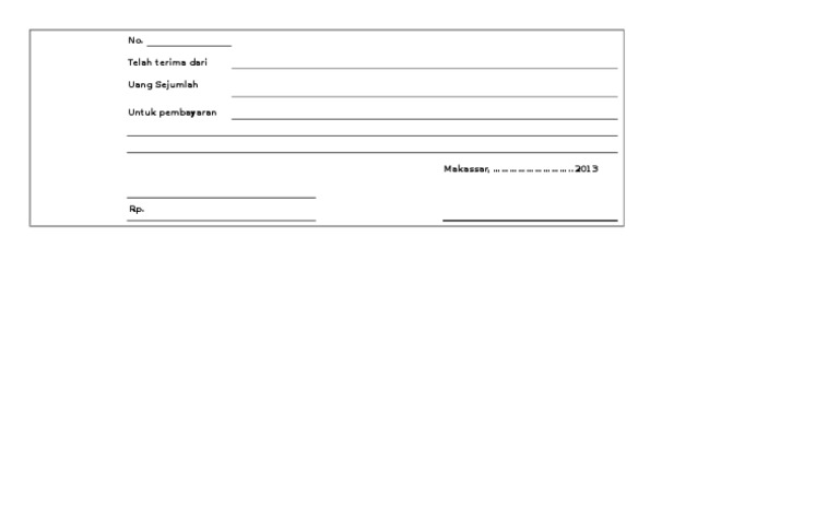 Detail Template Kwitansi Excel Nomer 44