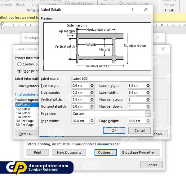 Detail Template Label 103 Nomer 33