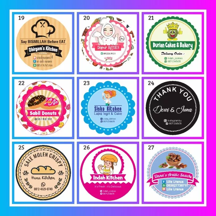 Detail Template Label Makanan Nomer 21