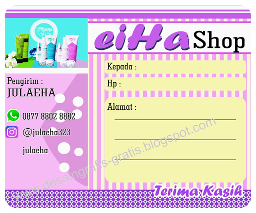 Detail Template Label Olshop Nomer 49