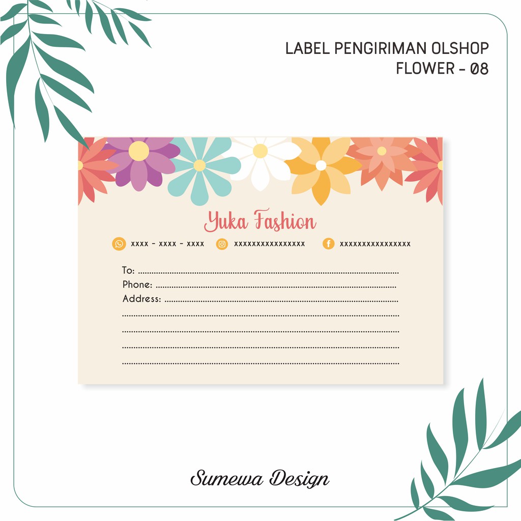 Detail Template Label Pengiriman Online Shop Nomer 13