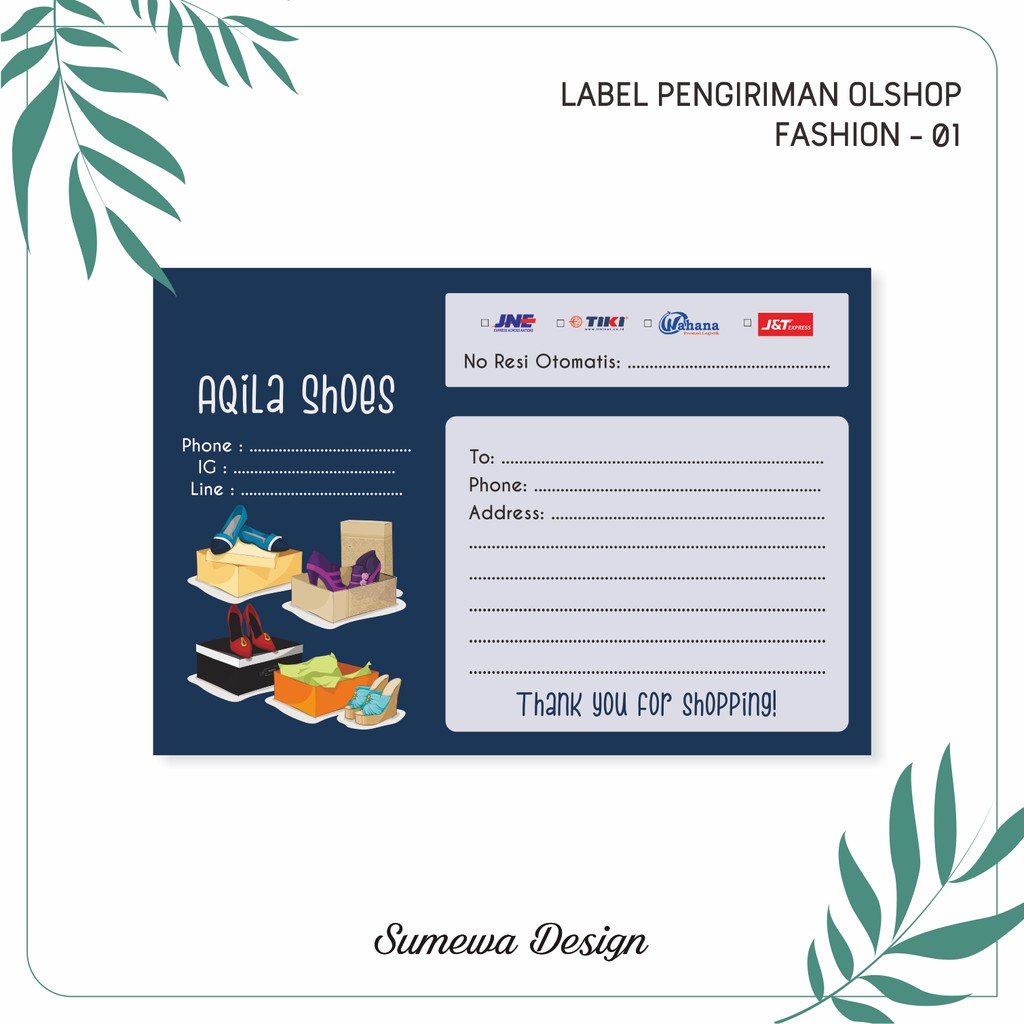 Detail Template Label Pengiriman Online Shop Nomer 40