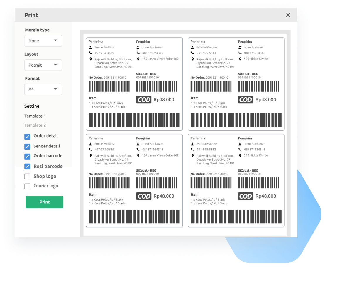 Detail Template Label Pengiriman Online Shop Nomer 54