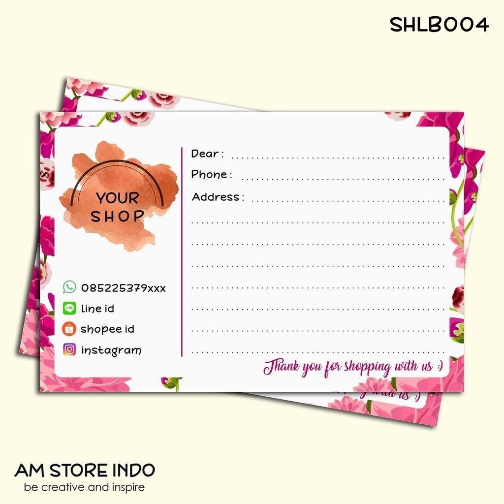 Detail Template Label Pengiriman Online Shop Word Nomer 22