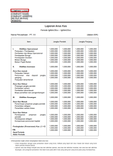 Detail Template Laporan Arus Kas Nomer 28