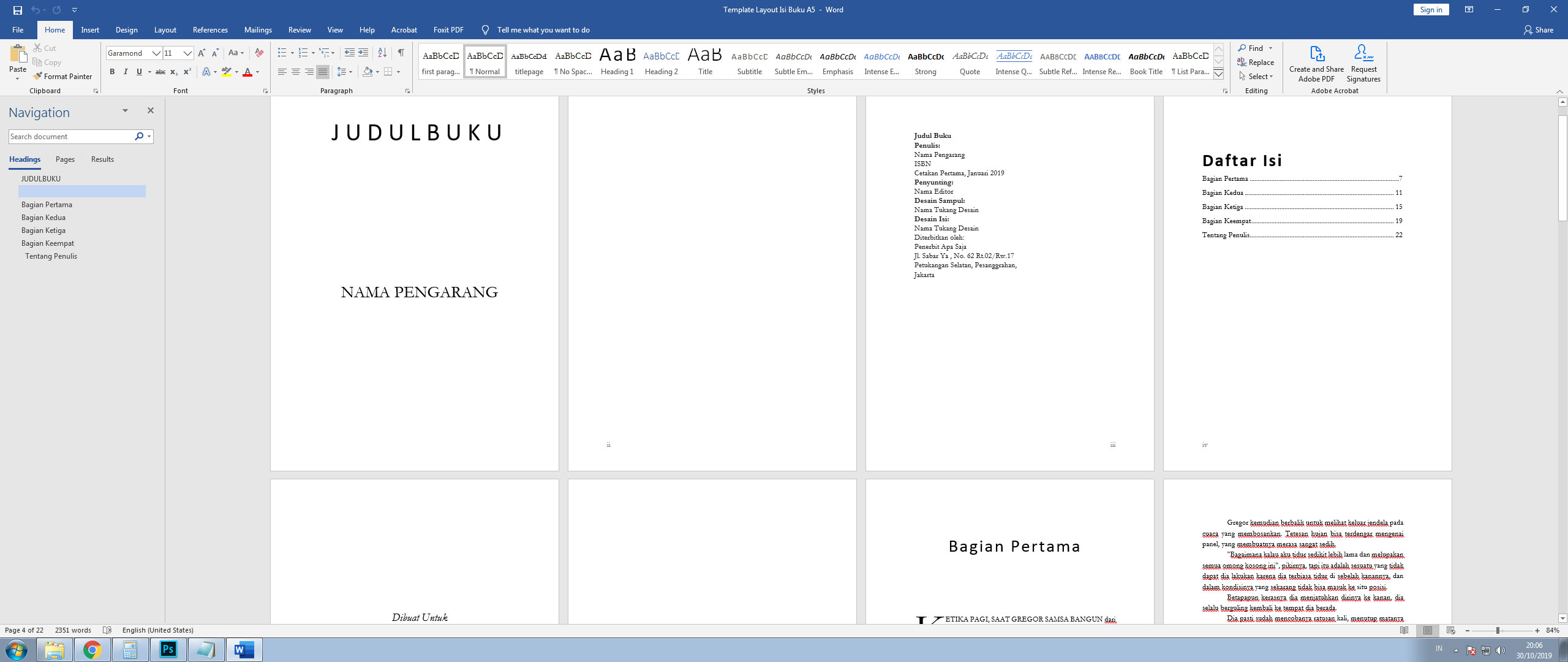 Template Layout Buku - KibrisPDR