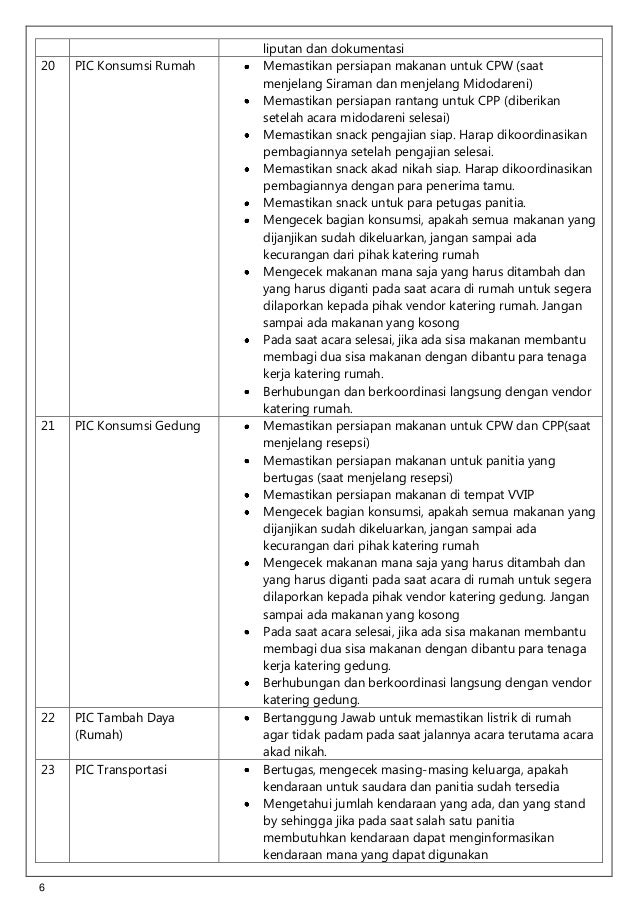 Detail Template List Persiapan Pernikahan Nomer 21