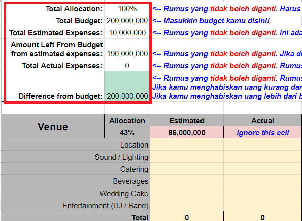 Detail Template List Persiapan Pernikahan Nomer 37