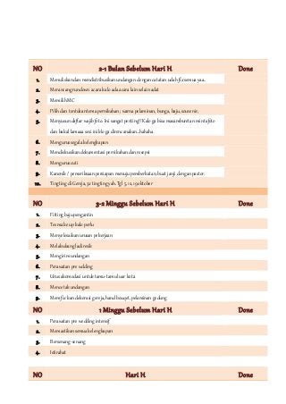Detail Template List Persiapan Pernikahan Koleksi Nomer 7 Detail Template List Persiapan Pernikahan Koleksi Nomer 7