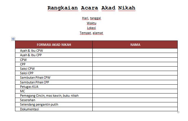 Template List Persiapan Pernikahan 48 Koleksi Gambar Template List Persiapan Pernikahan 48 Koleksi Gambar