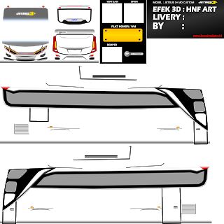 Detail Template Livery Bus Simulator Indonesia Nomer 23