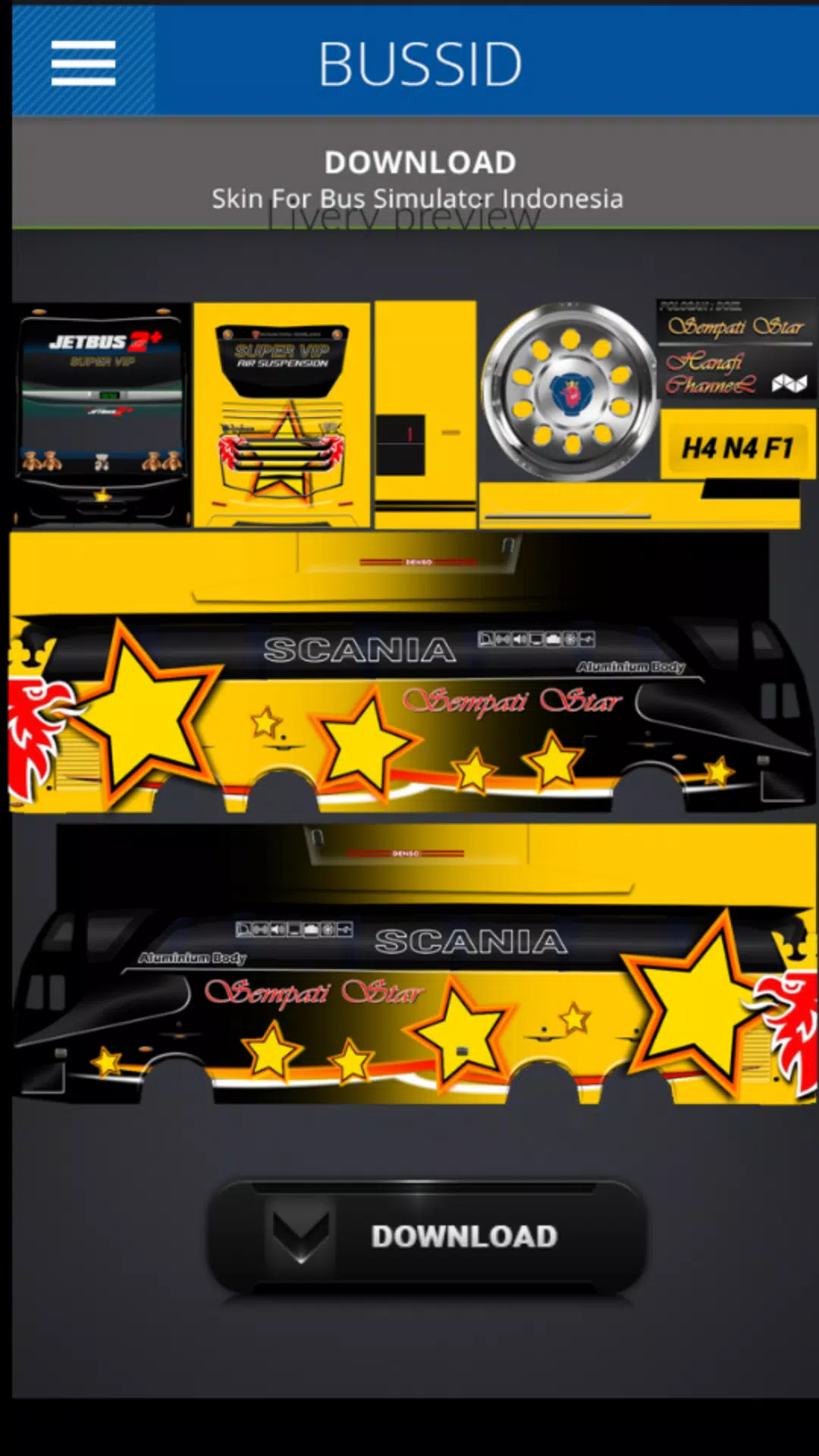 Detail Template Livery Bus Simulator Indonesia Nomer 32