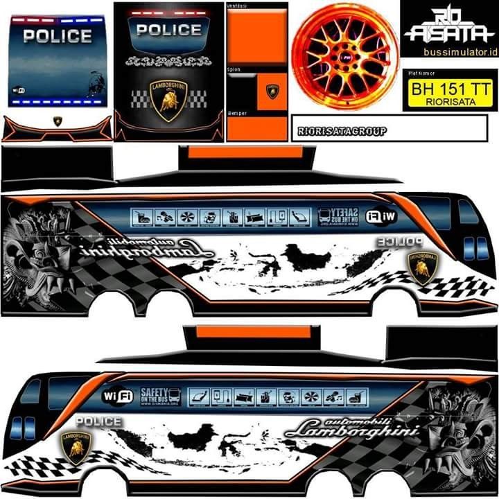 Detail Template Livery Bus Simulator Indonesia Nomer 35