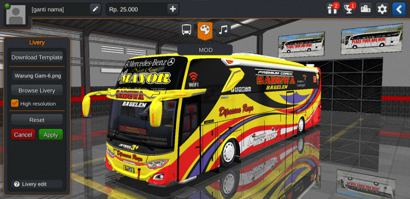 Detail Template Livery Bus Simulator Indonesia Nomer 44