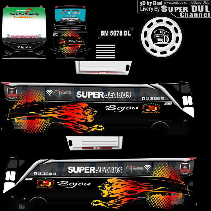 Detail Template Livery Bus Simulator Indonesia Nomer 49
