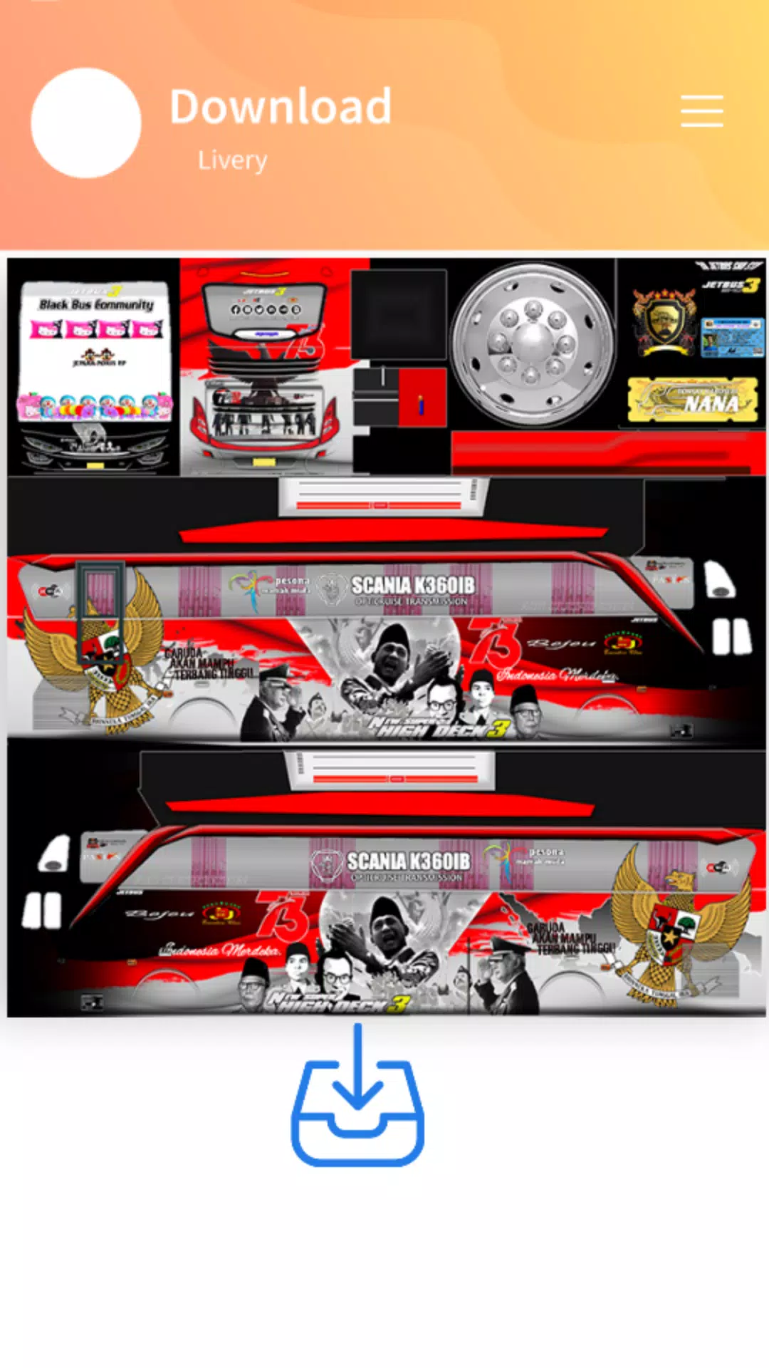 Detail Template Livery Bussid Nomer 10