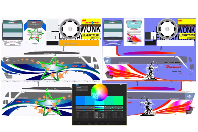 Detail Template Livery Bussid Nomer 25