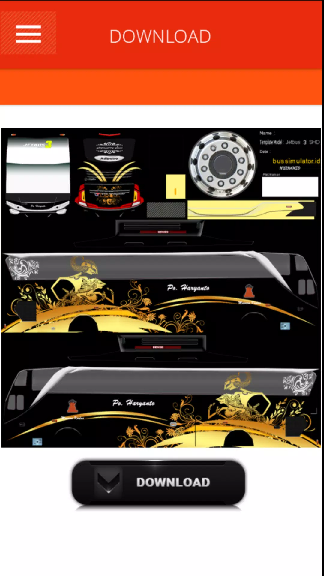 Detail Template Livery Bussid Nomer 7