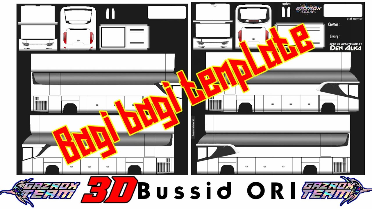 Detail Template Livery Bussid Shd Nomer 23