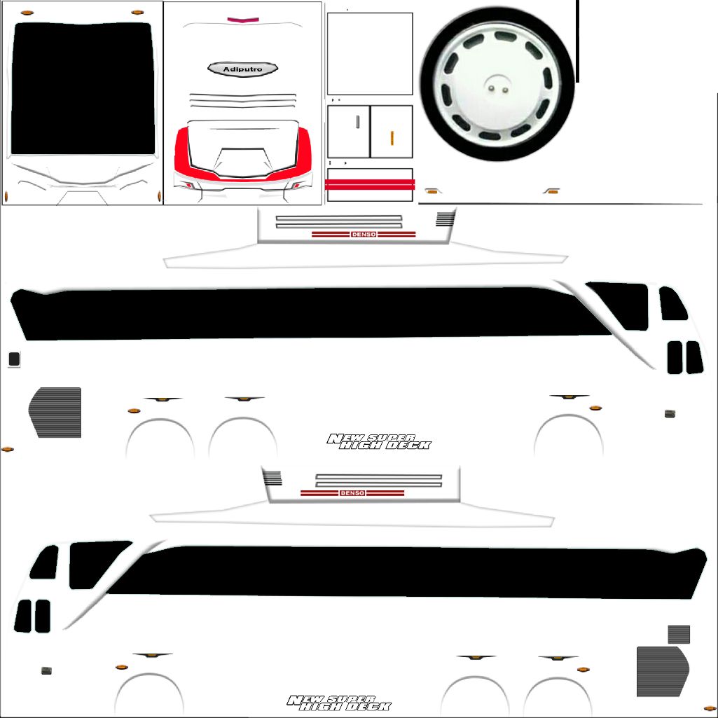 Detail Template Livery Bussid Shd Nomer 41