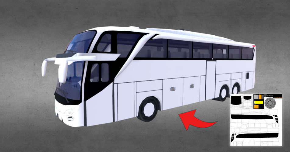 Template Livery For Jetbus Shd - KibrisPDR