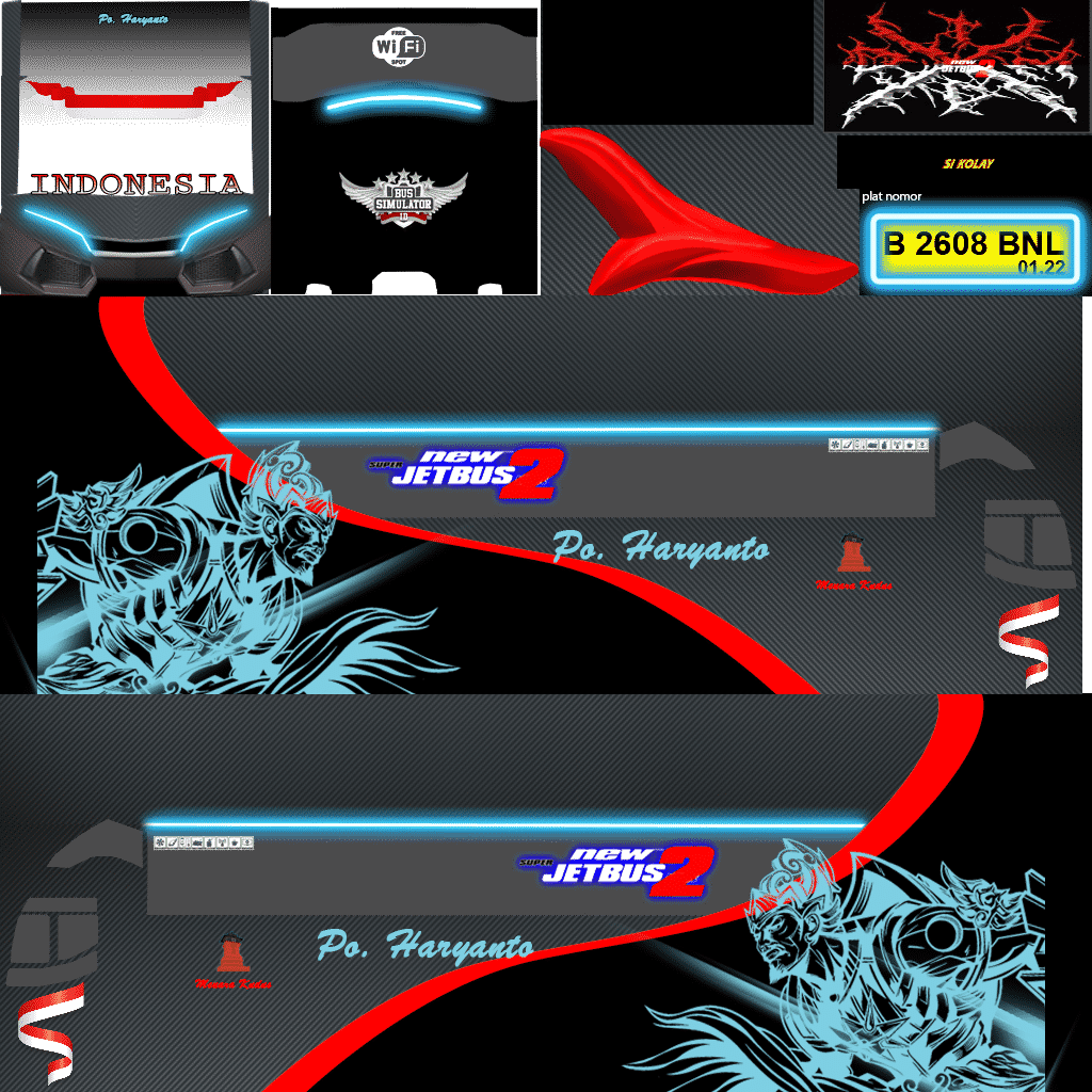 Detail Template Livery For Jetbus Shd Nomer 15