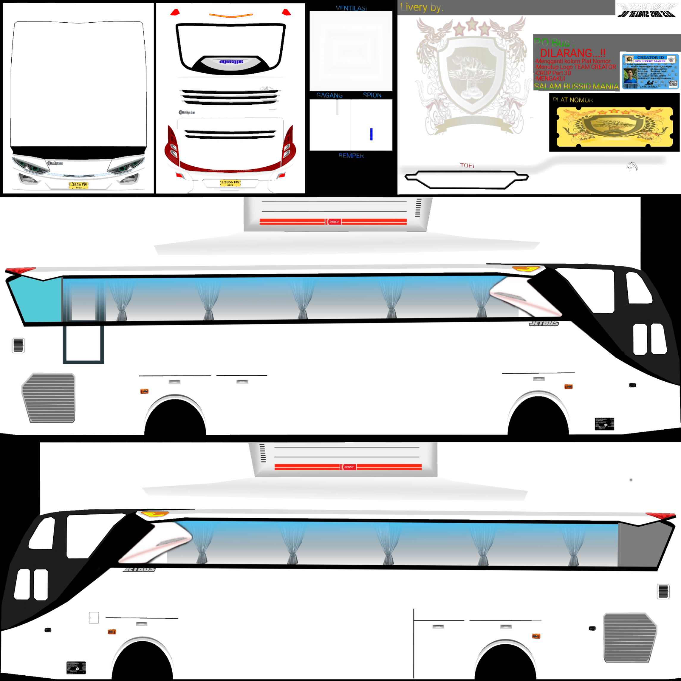 Detail Template Livery For Jetbus Shd Nomer 21