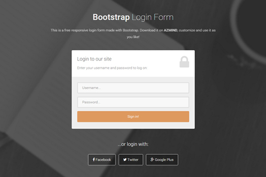 Detail Template Login Bootstrap 4 Nomer 33