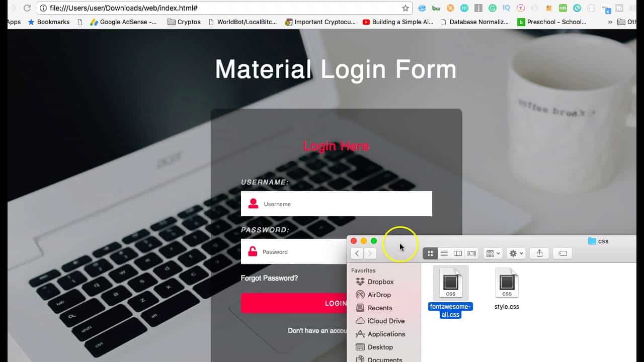 Detail Template Login Html Css Nomer 44