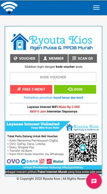Detail Template Login Mikhmon Nomer 18