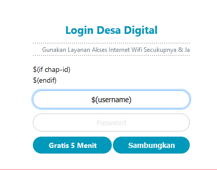 Detail Template Login Mikhmon Nomer 33