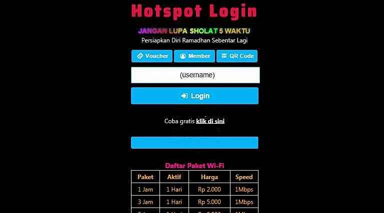 Detail Template Login Mikhmon Nomer 35