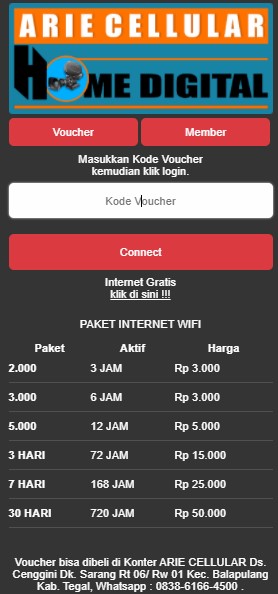 Detail Template Login Mikhmon Nomer 46
