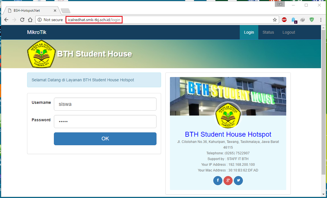 Detail Template Login Mikrotik Sekolah Nomer 45