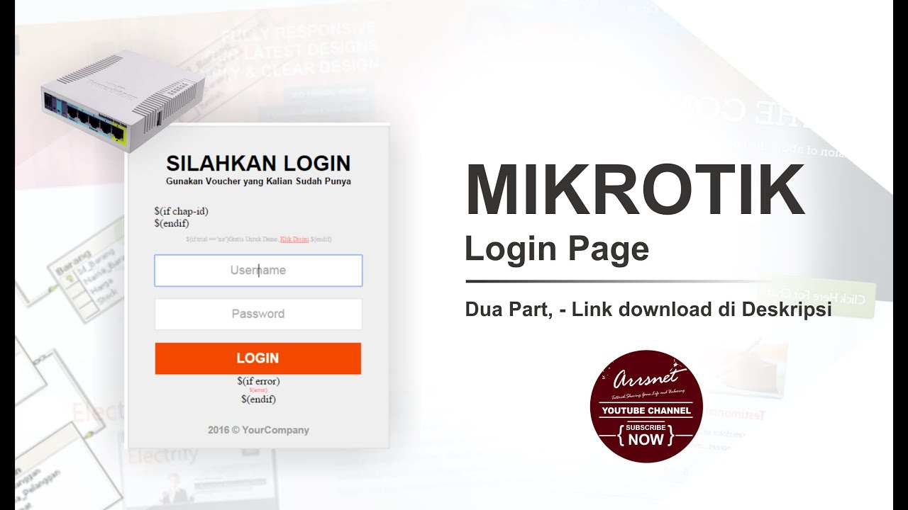 Download Template Login Mikrotik Sekolah Nomer 52