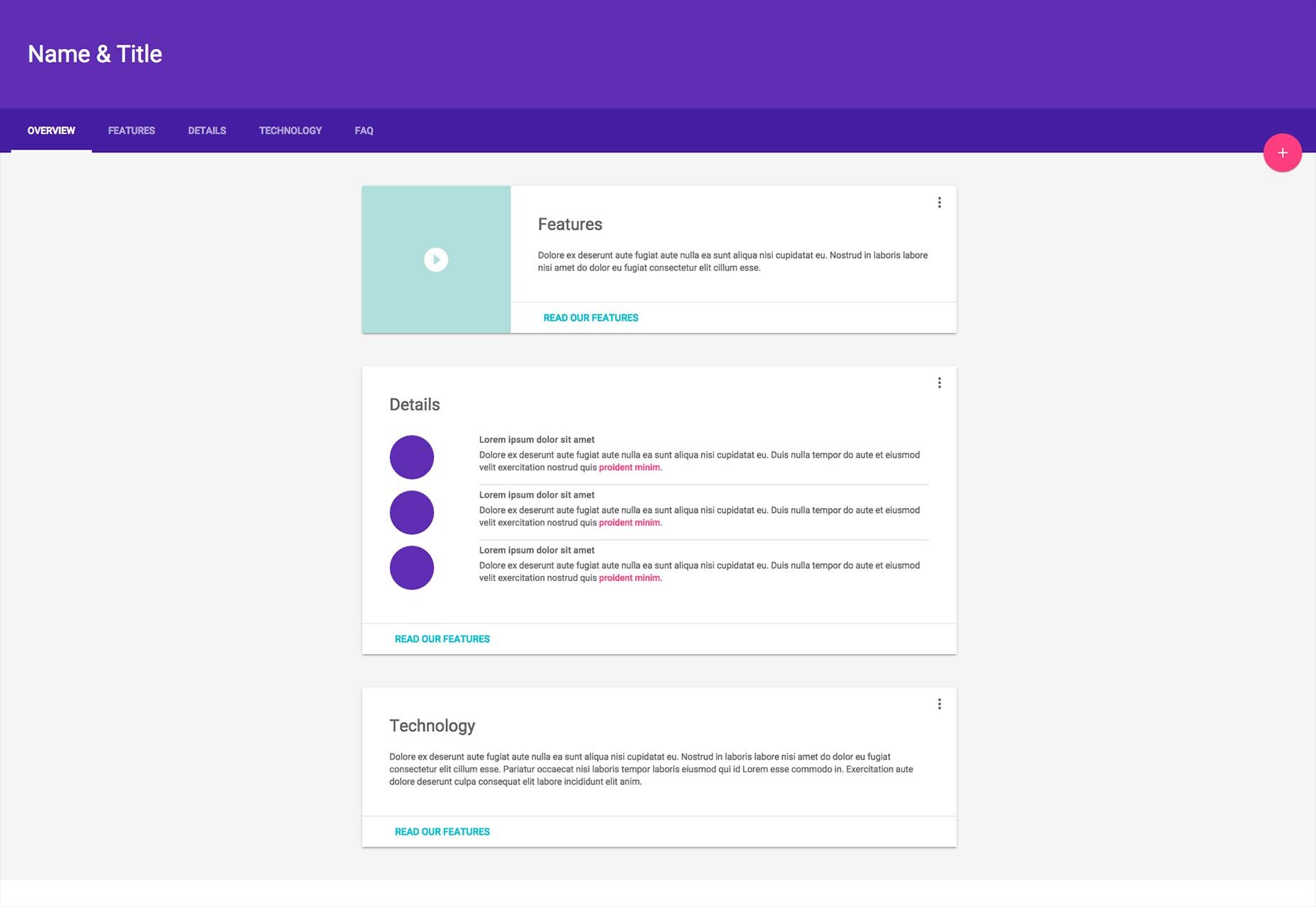 Detail Template Material Design Lite Nomer 12