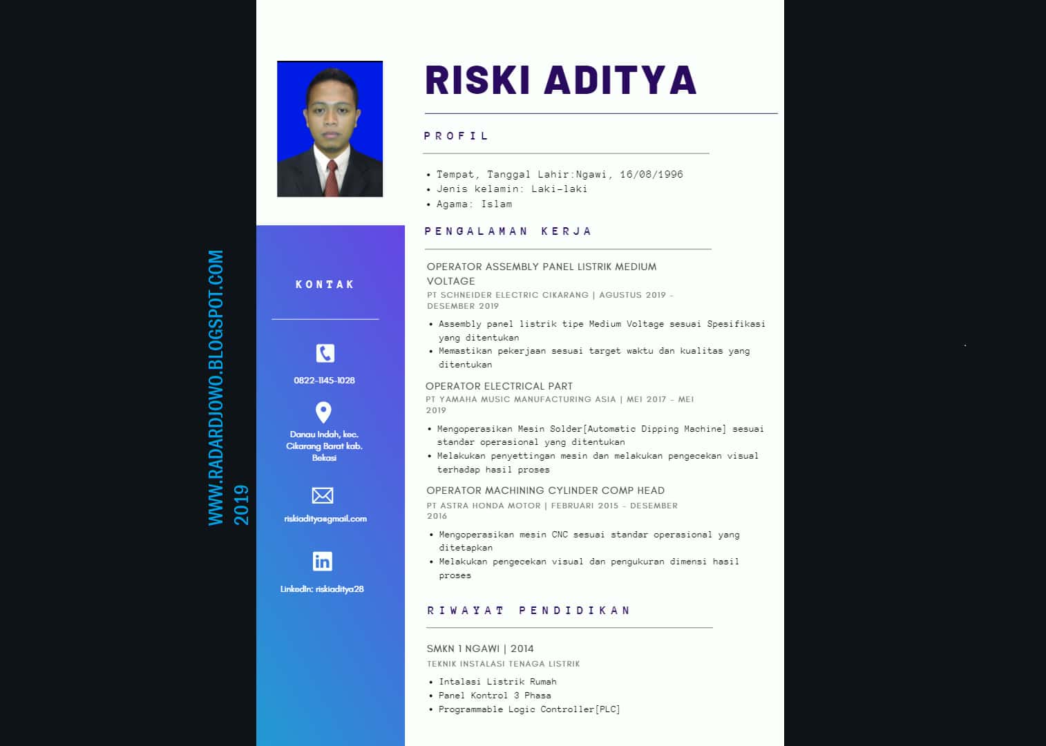 Download Template Membuat Cv Nomer 28