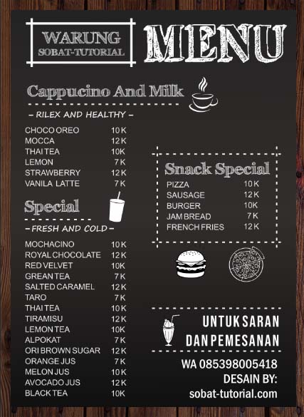 Detail Template Menu Makanan Cdr Nomer 14