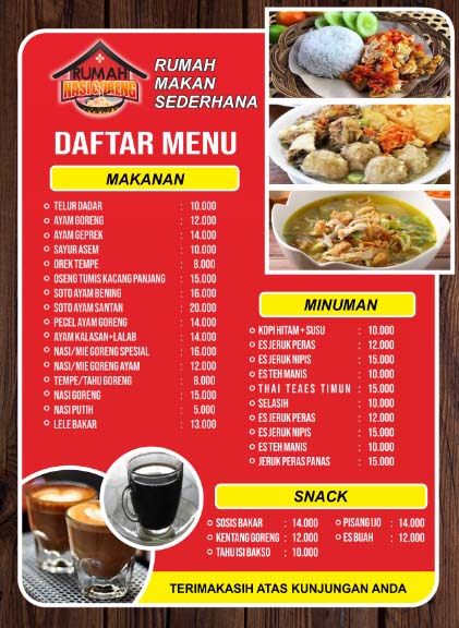 Detail Template Menu Makanan Cdr Nomer 26