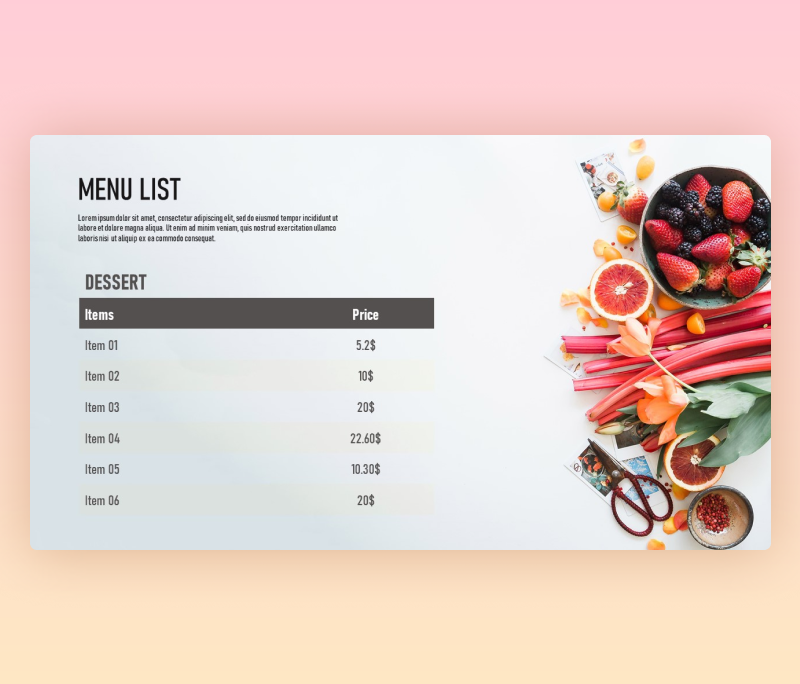 Detail Template Menu Powerpoint Nomer 11