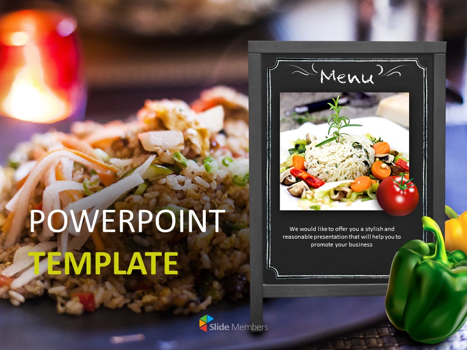 Detail Template Menu Powerpoint Nomer 45