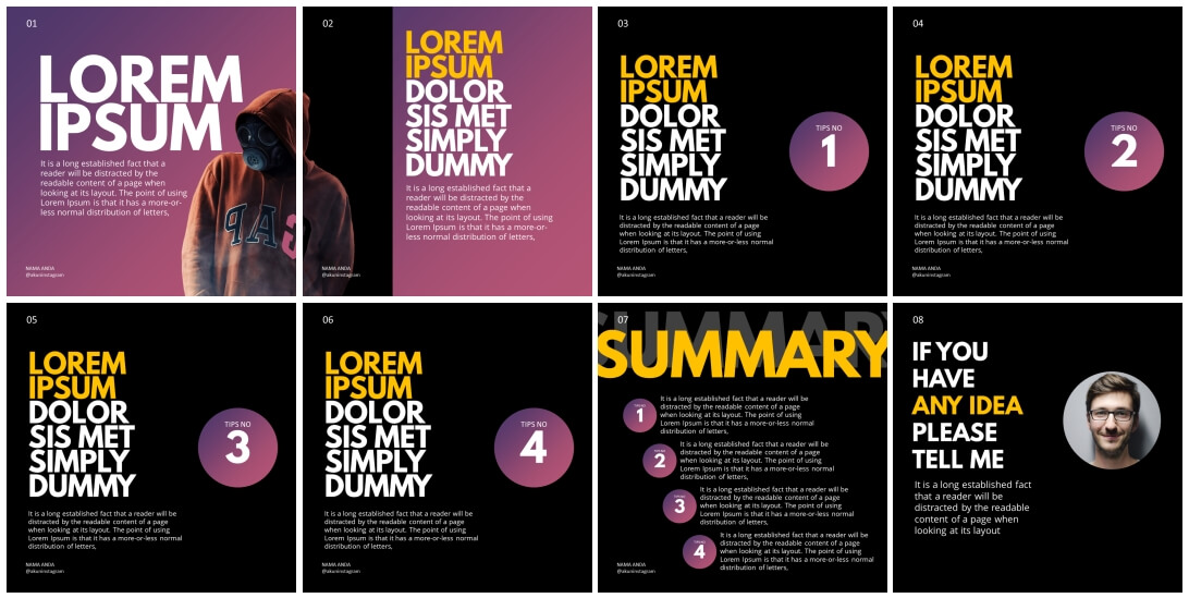 Detail Template Microblog Instagram Nomer 14